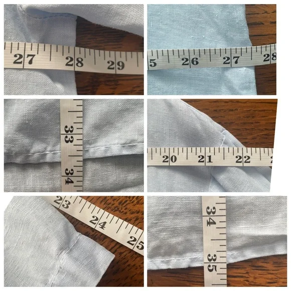 Soft Surroundings Linen Button Front Tunic Top Light Blue Women’s 1X Plus Size - Picture 9 of 9